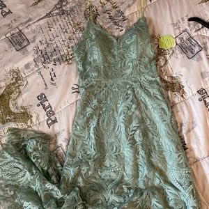 Sage Evening Gown